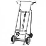 Valley Craft 1,000 lb. 2-Wheel Aluminum Drum Truck with Brakes and Solid Rubber Wheels F82050A2