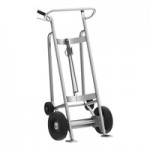 Valley Craft 1,000 lb. 2-Wheel Aluminum Drum Truck with Brakes and Solid Rubber Wheels F82050A2