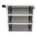 Lakeside 615 4 Shelf Standard Duty Stainless Steel Utility Cart with Enclosed Base - 16 1/2 Lakeside 615 4 Shelf Standard Duty Stainless Steel Utility Cart with Enclosed Base - 16 1/2