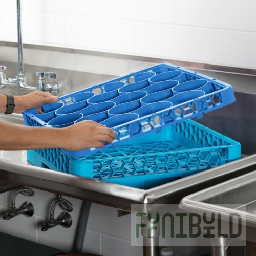 Carlisle REW20S14 OptiClean NeWave 20 Compartment Short Glass Rack Extender