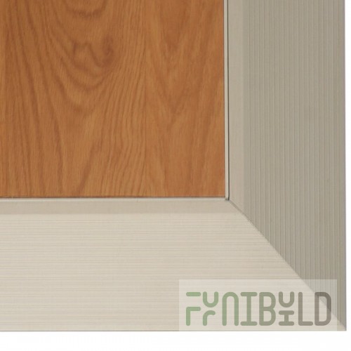 Palmer Snyder 8-Piece Silver Trim Corner Kit for Portable Dance Floors with 3' x 3' Cam-Lock Panels