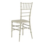 Lancaster Table & Seating Steel Reinforced Heavy-Duty Champagne Resin Chiavari Chair Lancaster Table & Seating Steel Reinforced Heavy-Duty Champagne Resin Chiavari Chair