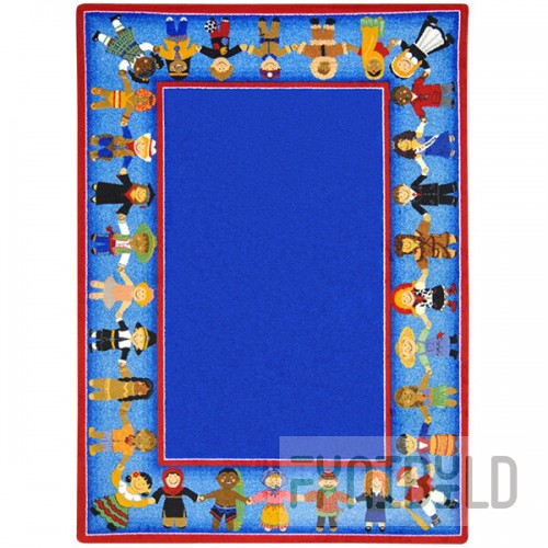 Joy Carpets Kid Essentials Children of Many Cultures 10' 9