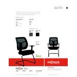 Eurotech MTG9900 Apollo Series Black Arm Chair