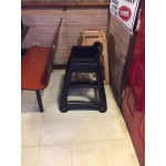 Rubbermaid® FG781408PLAT Platinum Sturdy Chair Restaurant High Chair without Wheels (Ready to Assemble)