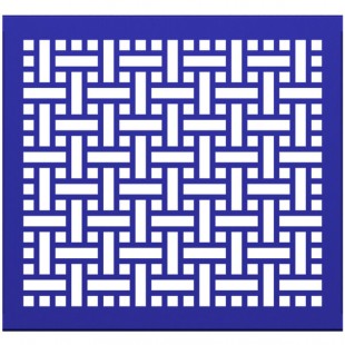 SelectSpace 3' Royal Blue Square Weave Pattern Partition Panel