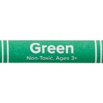Choice Bulk Green Crayon - 1,000/Case