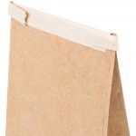 Choice 1/2 lb. Brown Kraft Paper Customizable Coffee Bag with Reclosable Tin Tie - 100/Pack