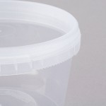16 oz. Clear Tamper Resistant Tamper-Evident Safe Lock Deli Container with Lid - 50/Case