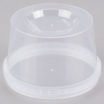 16 oz. Clear Tamper Resistant Tamper-Evident Safe Lock Deli Container with Lid - 50/Case