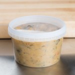 16 oz. Clear Tamper Resistant Tamper-Evident Safe Lock Deli Container with Lid - 50/Case