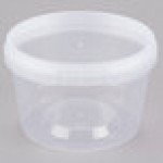 16 oz. Clear Tamper Resistant Tamper-Evident Safe Lock Deli Container with Lid - 50/Case