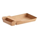 Carnival King 10 lb. Large Two-Compartment Paper Food Tray 10