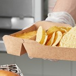 Carnival King 10 lb. Large Two-Compartment Paper Food Tray 10