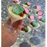 Fineline Tiny Temptations 6401-CL 2 oz. Tiny Tinis 2-Piece Clear Plastic Glass - 120/Case