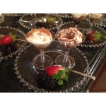 Fineline Tiny Temptations 6401-CL 2 oz. Tiny Tinis 2-Piece Clear Plastic Glass - 120/Case