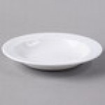 Libbey Slenda 14 oz. Royal Rideau White Round Porcelain Deep Rimmed Soup Bowl - Sample
