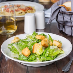 Libbey Farmhouse 27 oz. Round Cream Porcelain Soup and Salad Bowl - Sample