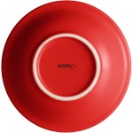 Acopa Capri 4.5 oz. Passion Fruit Red Stoneware Fruit Bowl / Monkey Dish - Sample Acopa Capri 4.5 oz. Passion Fruit Red Stoneware Fruit Bowl / Monkey Dish - Sample
