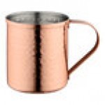 Acopa Alchemy 14 oz. Straight Sided Hammered Copper Moscow Mule Mug - Sample Acopa Alchemy 14 oz. Straight Sided Hammered Copper Moscow Mule Mug - Sample