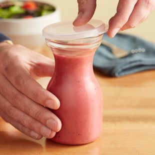 Choice 8.5 oz. Polycarbonate Carafe with Flat Lid
