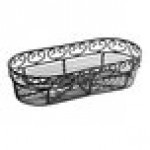 TableCraft BK21709 Mediterranean Oblong Black Metal Basket - 9 TableCraft BK21709 Mediterranean Oblong Black Metal Basket - 9