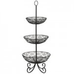 TableCraft BK21709 Mediterranean Oblong Black Metal Basket - 9 TableCraft BK21709 Mediterranean Oblong Black Metal Basket - 9
