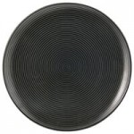 Front of the House Spiral 3 oz. Semi-Matte Black Round Porcelain Ramekin - 12/Case