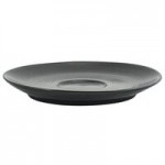 Front of the House Spiral 3 oz. Semi-Matte Black Round Porcelain Ramekin - 12/Case