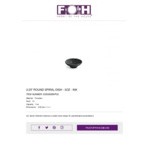 Front of the House Spiral 3 oz. Semi-Matte Black Round Porcelain Ramekin - 12/Case