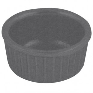 Bon Chef 9024 2 oz. Smoke Gray Sandstone Finish Cast Aluminum Fluted Ramekin Bon Chef 9024 2 oz. Smoke Gray Sandstone Finish Cast Aluminum Fluted Ramekin