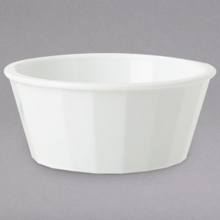 GET ER-020-W 2 oz. White Fluted SAN Plastic Ramekin - 48/Case