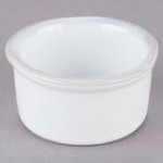 Tuxton GGO-752 TuxTrendz Artisan Geode Olive 2.5 oz. China Ramekin - 24/Case