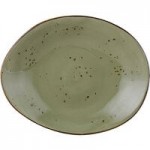 Tuxton GGO-752 TuxTrendz Artisan Geode Olive 2.5 oz. China Ramekin - 24/Case