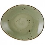 Tuxton GGO-752 TuxTrendz Artisan Geode Olive 2.5 oz. China Ramekin - 24/Case