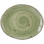 Tuxton GGO-752 TuxTrendz Artisan Geode Olive 2.5 oz. China Ramekin - 24/Case