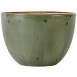 Tuxton GGO-752 TuxTrendz Artisan Geode Olive 2.5 oz. China Ramekin - 24/Case