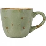 Tuxton GGO-752 TuxTrendz Artisan Geode Olive 2.5 oz. China Ramekin - 24/Case
