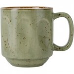 Tuxton GGO-752 TuxTrendz Artisan Geode Olive 2.5 oz. China Ramekin - 24/Case