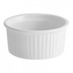 Acopa 1 oz. Bright White Porcelain Appetizer / Tasting Spoon - 72/Case