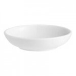 Acopa 1 oz. Bright White Porcelain Appetizer / Tasting Spoon - 72/Case