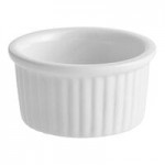 Acopa 1 oz. Bright White Porcelain Appetizer / Tasting Spoon - 72/Case
