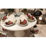 Acopa 1 oz. Bright White Porcelain Appetizer / Tasting Spoon - 72/Case