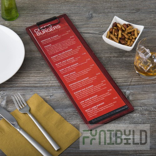 Menu Solutions WDCLIP-BD Mahogany 4 1/4