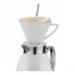 Cilio Venezia 34 oz. Stainless Steel White Insulated Carafe / Server C543933 Cilio Venezia 34 oz. Stainless Steel White Insulated Carafe / Server C543933