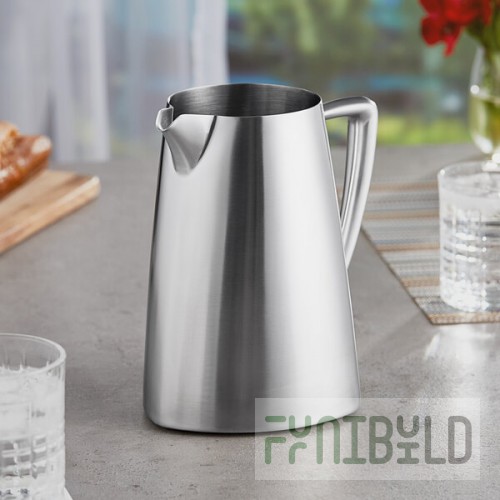 Vollrath 46304 Triennium 73.6 oz. Satin-Finished Stainless Steel Water Pitcher