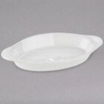 Tuxton DMN-120 Mahogany 12 oz. Oval China Welsh Rarebit - 12/Case