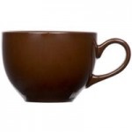 Tuxton DMN-120 Mahogany 12 oz. Oval China Welsh Rarebit - 12/Case