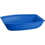 TableCraft CW3190CBL 10.5 Qt. Cobalt Blue Cast Aluminum Oblong Salad Bowl TableCraft CW3190CBL 10.5 Qt. Cobalt Blue Cast Aluminum Oblong Salad Bowl