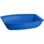TableCraft CW3190CBL 10.5 Qt. Cobalt Blue Cast Aluminum Oblong Salad Bowl TableCraft CW3190CBL 10.5 Qt. Cobalt Blue Cast Aluminum Oblong Salad Bowl